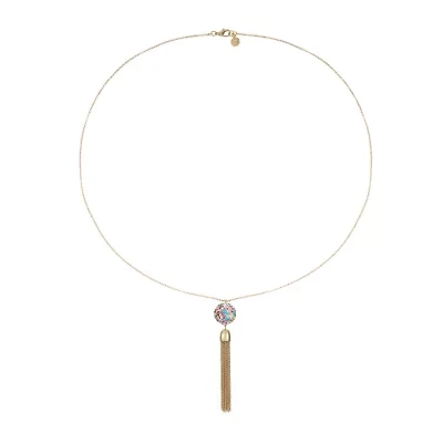 Monet Jewelry Womens Pink 32 Inch Pendant Necklace