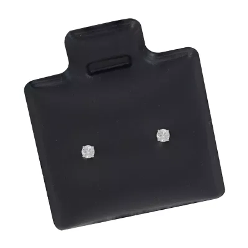 Cubic Zirconia 14K Gold 5mm Stud Earrings