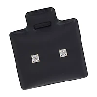 Cubic Zirconia 14K White Gold 8mm Stud Earrings