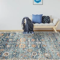 Amer Rugs Bethleham Cerr Floral Indoor Outdoor Rectangular Accent Rug