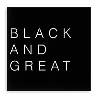 20X20 Black And Great Canvas Wall Art