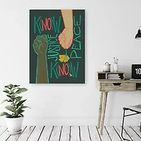 18X24 Know Justice Canvas Wall Art