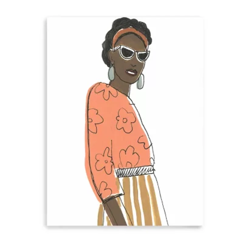 Fashion Vignette Iii Giclee Canvas Art