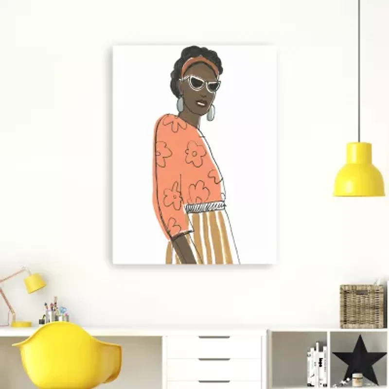 Fashion Vignette Iii Giclee Canvas Art