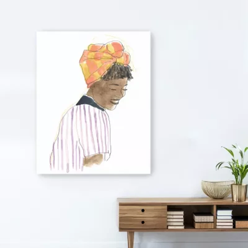 16X20 Strong & Beautiful I Canvas Wall Art