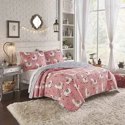 Vue Llama Drama Reversible Quilt Set