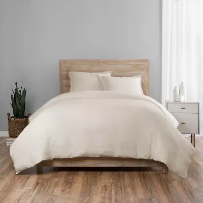 Vue Lark Solid 3pc Cotton Duvet Set