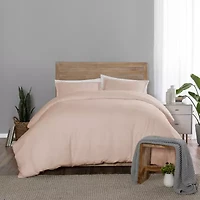 Vue Lark Solid 3pc Cotton Duvet Set