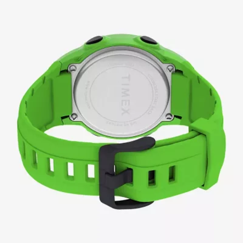 Timex Sport Mens Chronograph Green Strap Watch Tw5m628009j