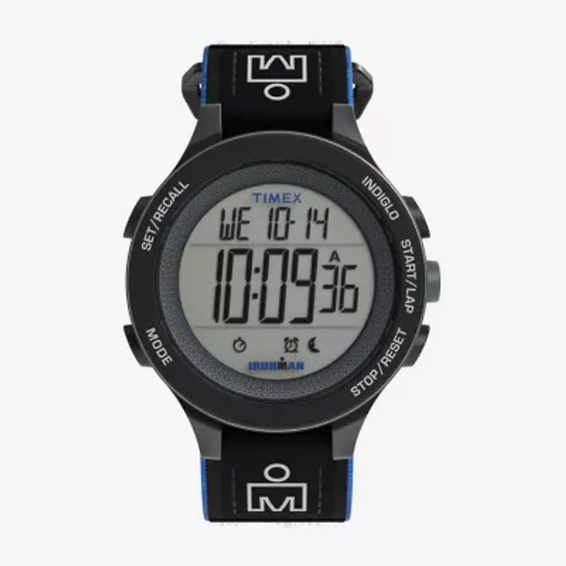 Timex Ironman Training Mens Multi-Function Black Strap Watch Tw5m64100jt