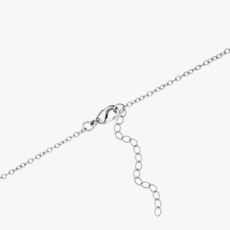 Sparkle Allure Womens Multi Color Crystal 14K Gold Over Brass Pure Silver Over Brass Flower 16 Inch Pendant Necklace