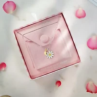 Sparkle Allure Womens Multi Color Crystal 14K Gold Over Brass Pure Silver Over Brass Flower 16 Inch Pendant Necklace