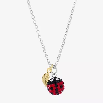Sparkle Allure Ladybug Womens Multi Color Crystal 14K Gold Over Brass Pure Silver Over Brass 16 Inch Pendant Necklace