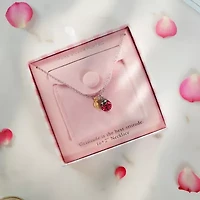 Sparkle Allure Ladybug Womens Multi Color Crystal 14K Gold Over Brass Pure Silver Over Brass 16 Inch Pendant Necklace