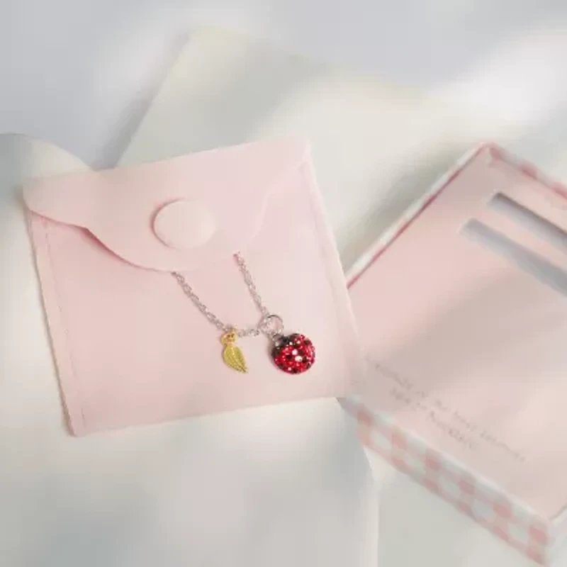 Sparkle Allure Ladybug Womens Multi Color Crystal 14K Gold Over Brass Pure Silver Over Brass 16 Inch Pendant Necklace