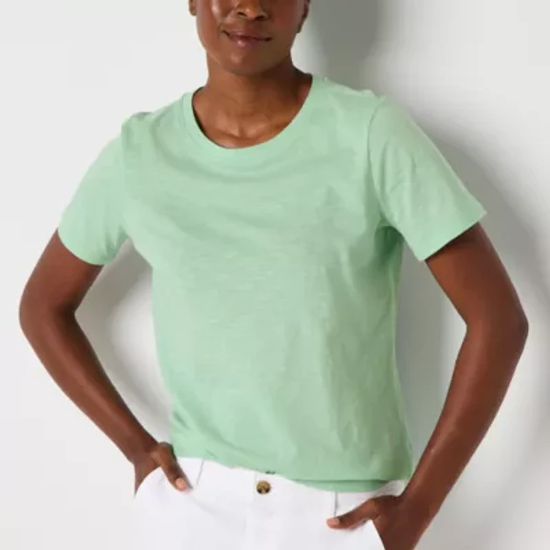 a.n.a Womens Tall Crew Neck Short Sleeve T-Shirt