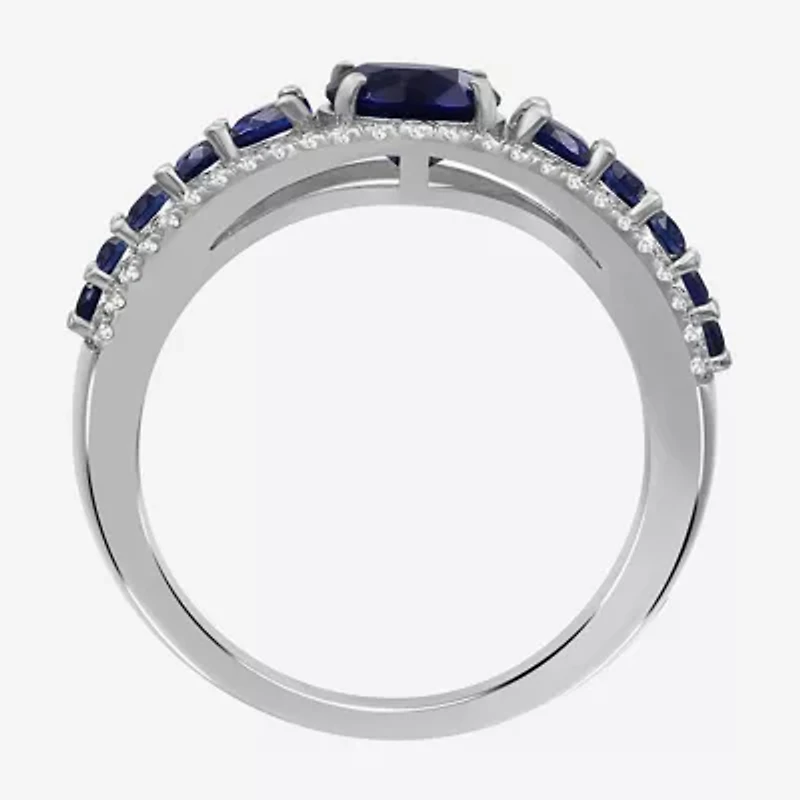 Womens Gemstone & 1/4 CT. T.W. Lab-Grown Diamond 10K Gold Cocktail Ring