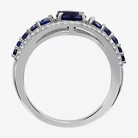 Womens Gemstone & 1/4 CT. T.W. Lab-Grown Diamond 10K Gold Cocktail Ring
