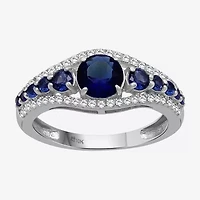 Womens Gemstone & 1/4 CT. T.W. Lab-Grown Diamond 10K Gold Cocktail Ring