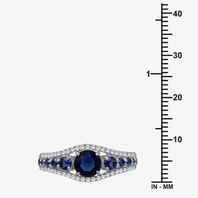 Womens Gemstone & 1/4 CT. T.W. Lab-Grown Diamond 10K Gold Cocktail Ring