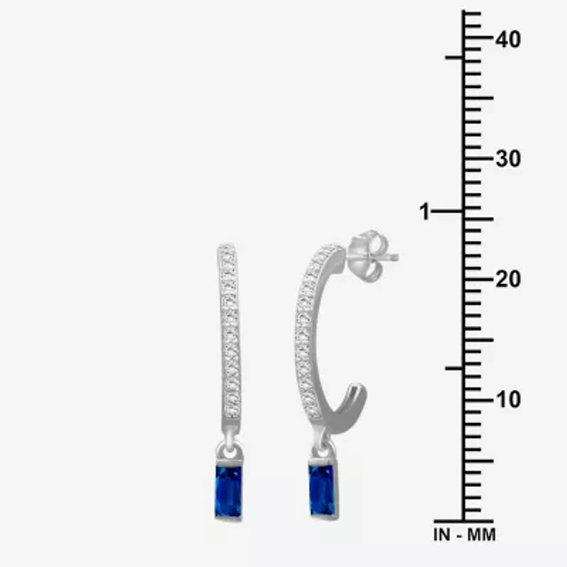 Womens Gemstone & 1/4 CT. T.W. Natural Diamond 10K Gold Drop Earrings