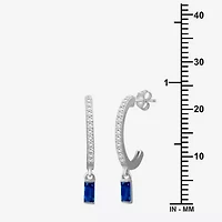 Womens Gemstone & 1/4 CT. T.W. Natural Diamond 10K Gold Drop Earrings