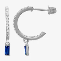 Womens Gemstone & 1/4 CT. T.W. Natural Diamond 10K Gold Drop Earrings