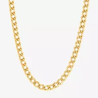 Made in Italy Unisex Adult 10K Gold 22 Inch Curb Chain Necklace