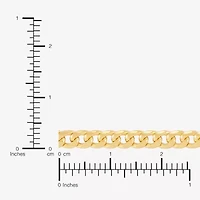 Made in Italy Unisex Adult 10K Gold 22 Inch Curb Chain Necklace