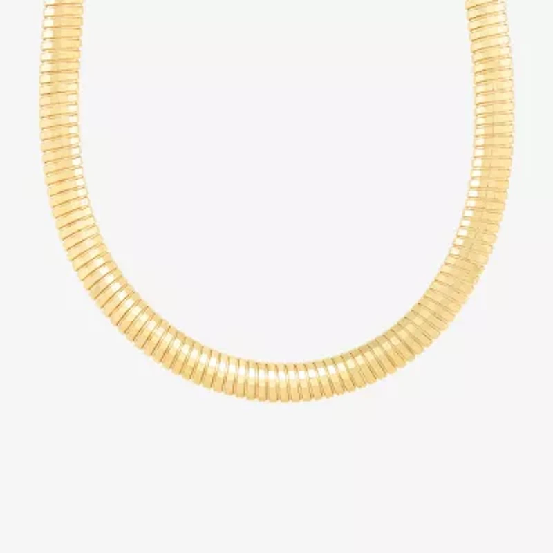 Made in Italy Womens 14K Gold Over Silver 18 Inch Pendant Necklace