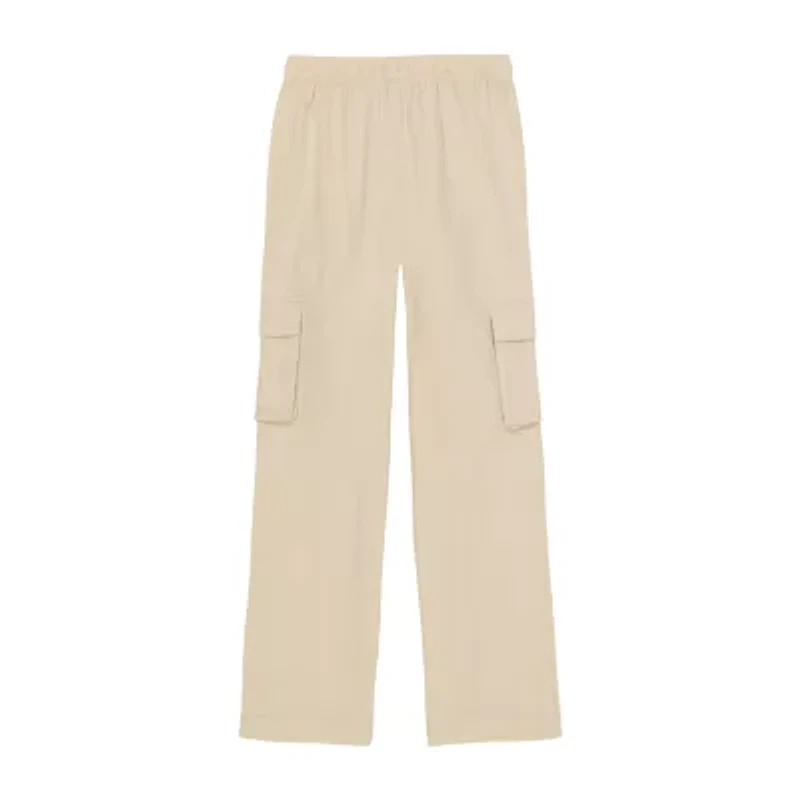 Roxy Big Kid Girls Drawstring Waist Mid Rise Wide Leg Cargo Pant