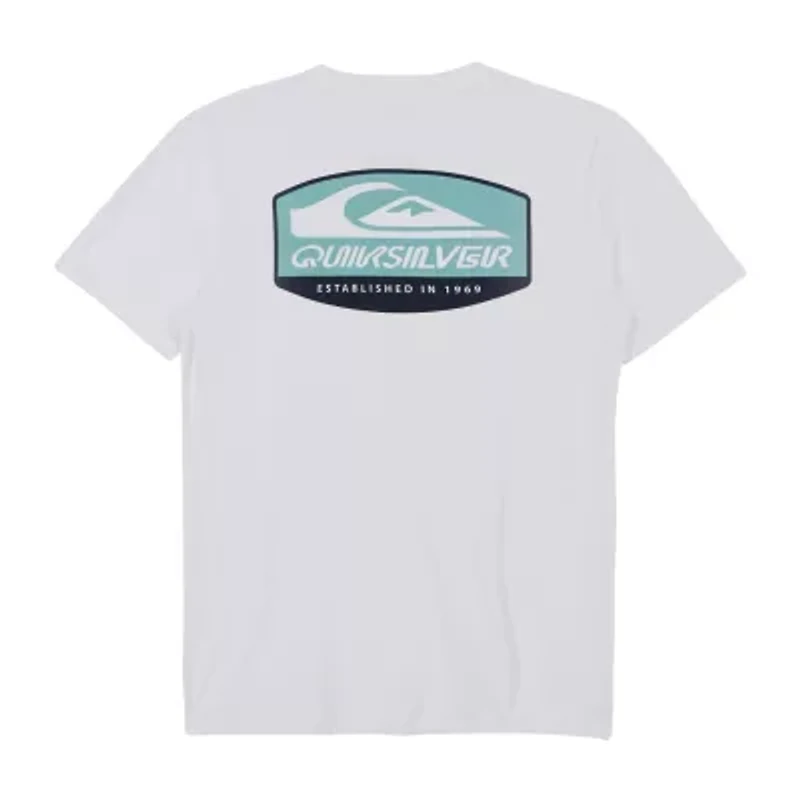Quiksilver Big Kid Boys Crew Neck Short Sleeve Regular Fit Graphic T-Shirt