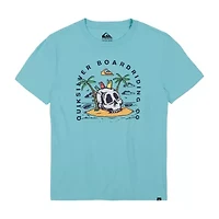 Quiksilver Big Kid Boys Crew Neck Short Sleeve Regular Fit Graphic T-Shirt