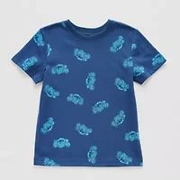 Okie Dokie Toddler & Little Boys Crew Neck Short Sleeve Regular Fit Graphic T-Shirt