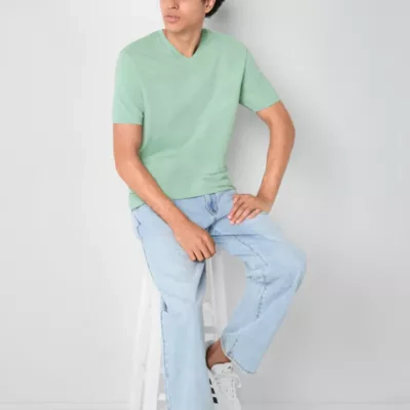 Arizona Mens V Neck Short Sleeve T-Shirt