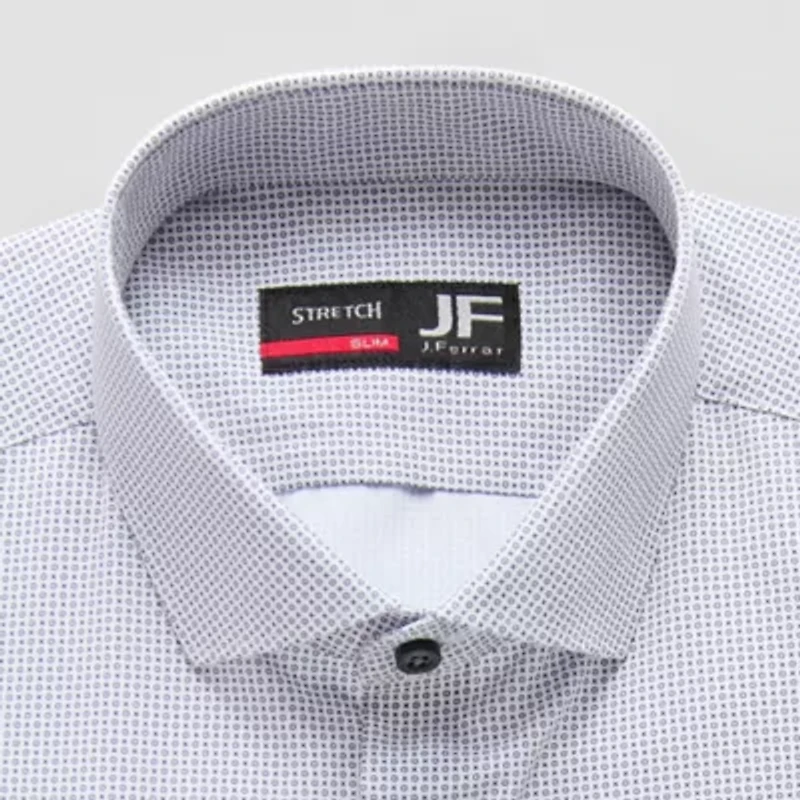 J. Ferrar 360 Stretch Performance Mens Slim Fit Wrinkle Free Long Sleeve Dress Shirt