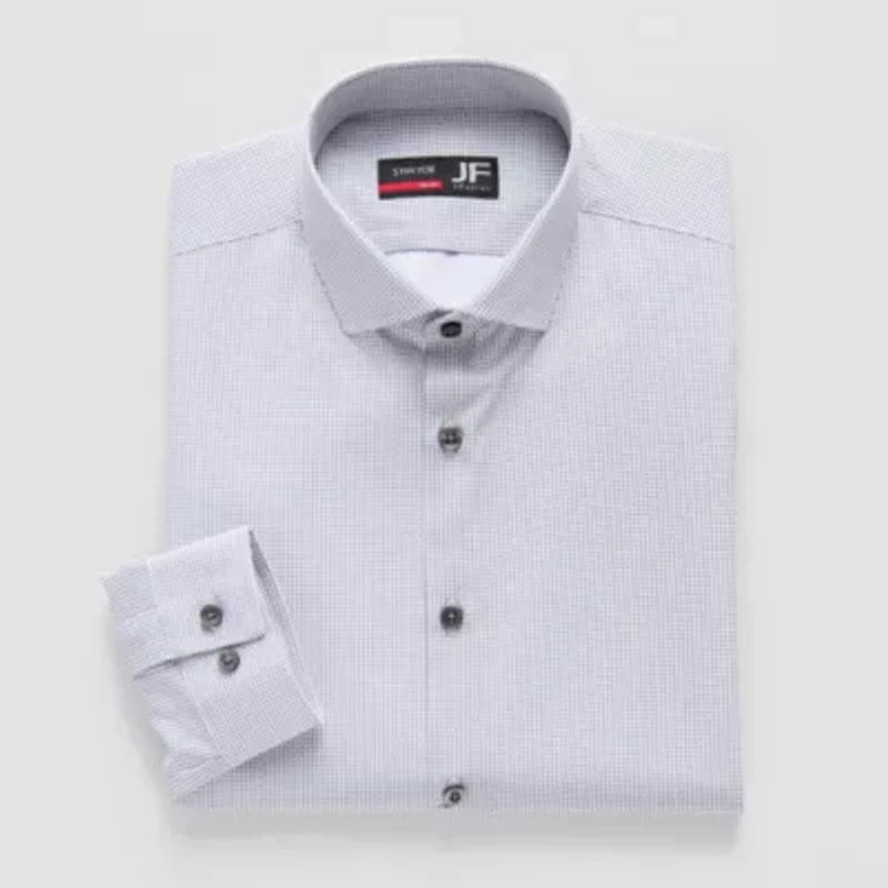 J. Ferrar 360 Stretch Performance Mens Slim Fit Wrinkle Free Long Sleeve Dress Shirt
