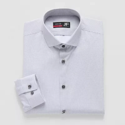 J. Ferrar 360 Stretch Performance Mens Slim Fit Wrinkle Free Long Sleeve Dress Shirt