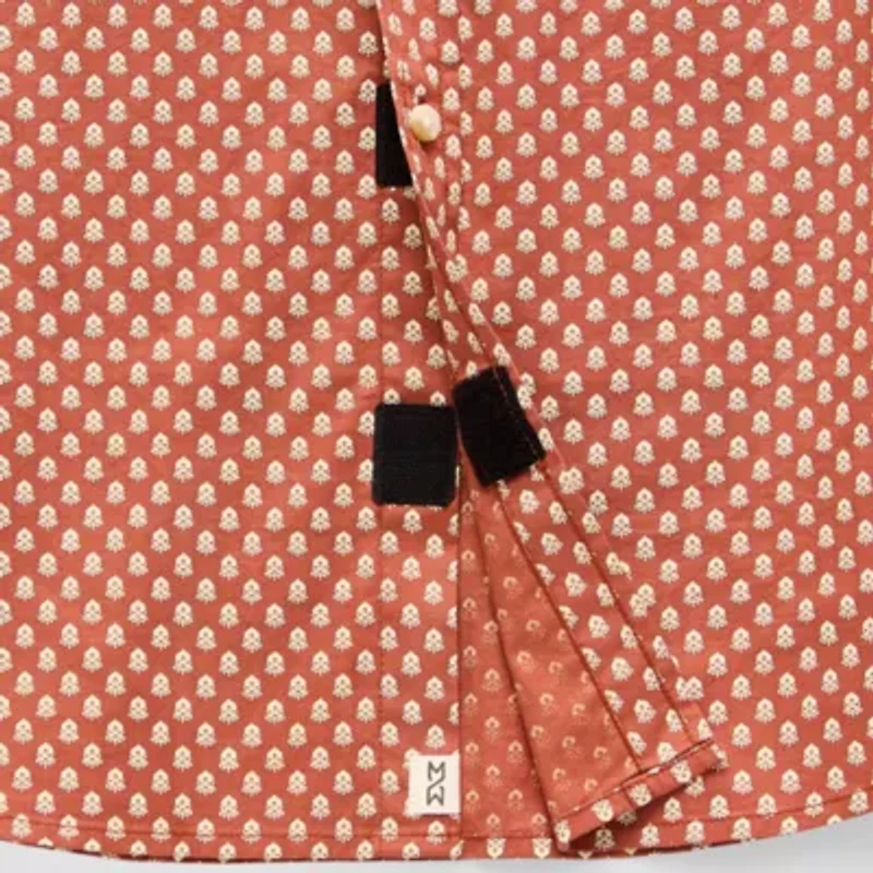 mutual weave Mens Easy-on + Easy-off Short Sleeve Regular Fit Button-Down Shirt