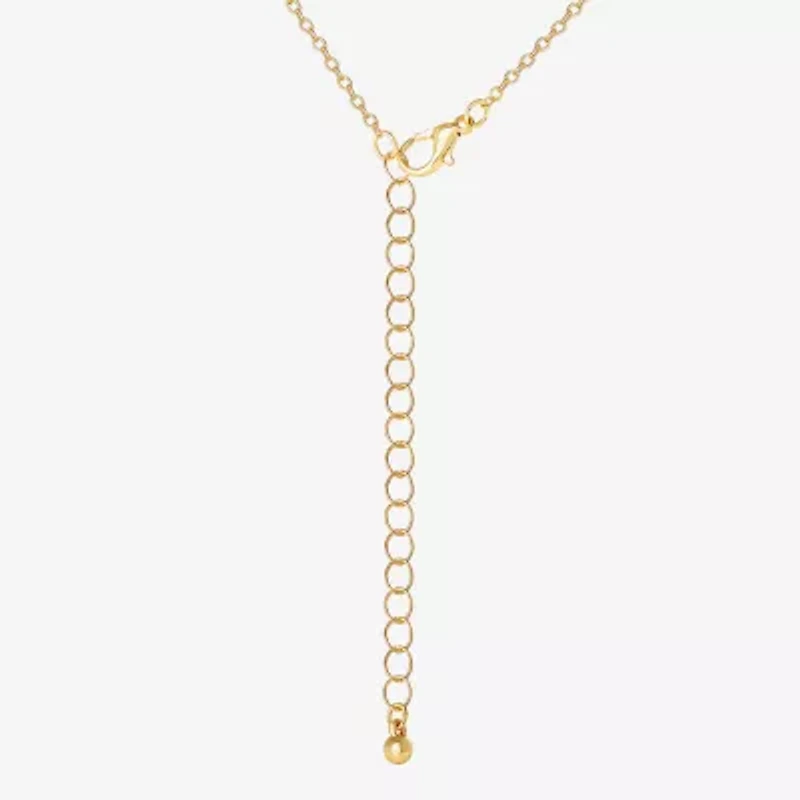 JS Jessica Simpson Gold Tone Pendant Necklace & Stud Earring Womens Knot 3-pc. Jewelry Set