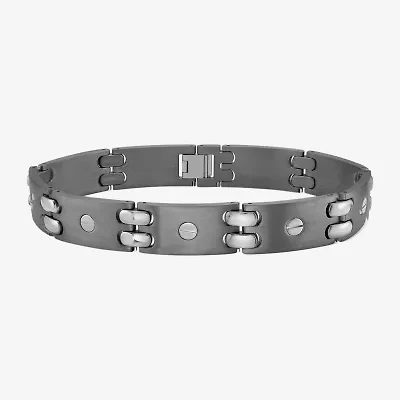 Limited Quantities! Mens Titanium Solid 10 Inch Link Bracelet