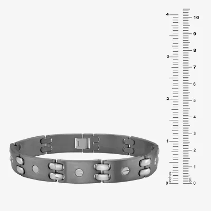 Limited Quantities! Mens Titanium Solid 10 Inch Link Bracelet