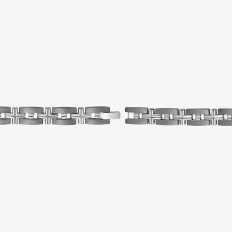 Limited Quantities! Mens Titanium Solid 10 Inch Link Bracelet