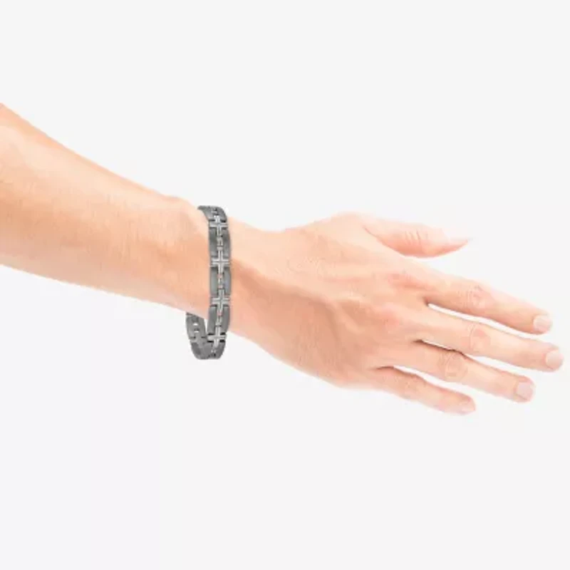 Limited Quantities! Mens Titanium Solid 10 Inch Link Bracelet