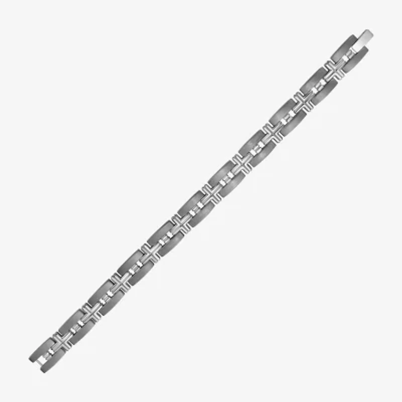 Limited Quantities! Mens Titanium Solid 10 Inch Link Bracelet