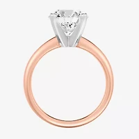 (G / Vs2) Womens 3 CT. Lab Grown White Diamond 14K Rose Gold Round Solitaire Engagement Ring