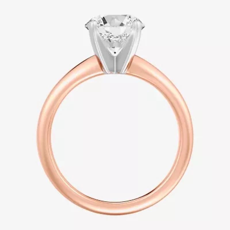 2 CT. Round Lab-Grown (G / SI2) Diamond  Solitaire Engagement Ring 14K Gold