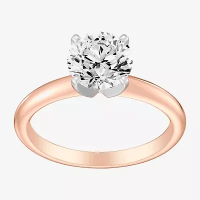 2 CT. Round Lab-Grown (G / SI2) Diamond  Solitaire Engagement Ring 14K Gold