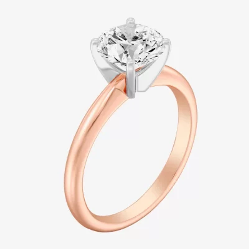 2 CT. Round Lab-Grown (G / SI2) Diamond  Solitaire Engagement Ring 14K Gold