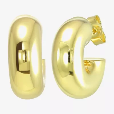 Gold Addiction Womens 10K Gold 16mm Hoop Earrings